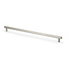 cut out of 448mm satin nickel reeded bar cabinet handle