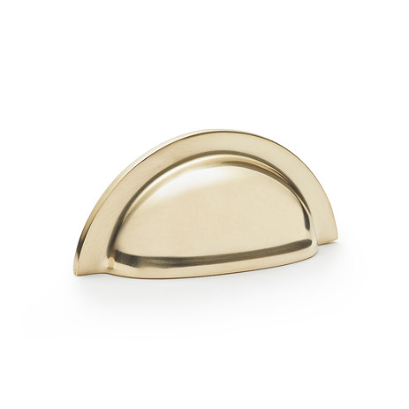 Isen polished brass cup pull handle image