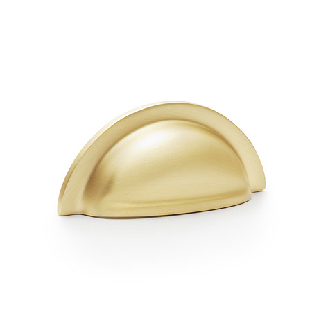 Isen satin brass cup pull handle image
