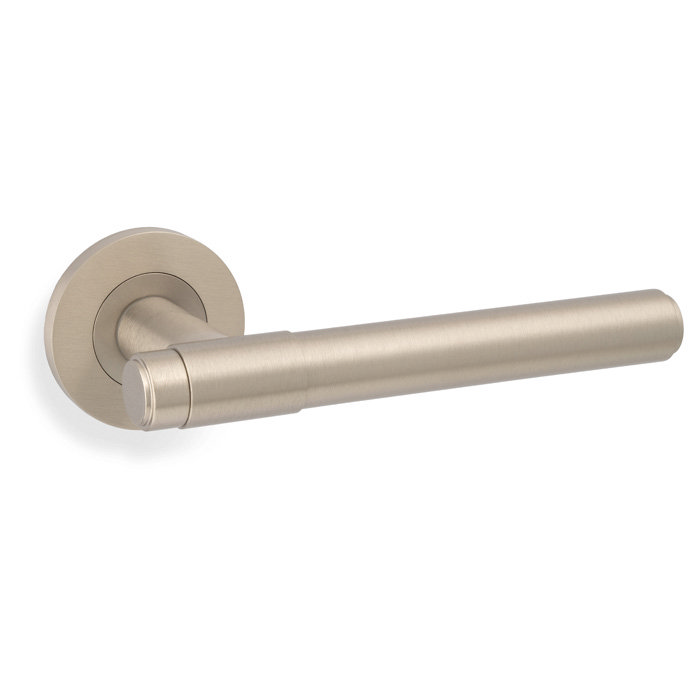 Isen Satin Nickel Round Door Handle Image