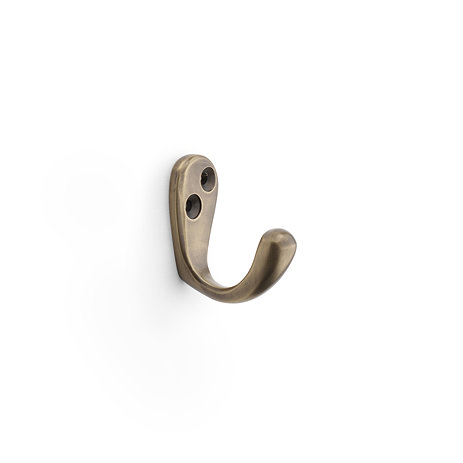 Isen Collection antique brass single robe hook image