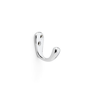 isen collection polished chrome single robe hook image