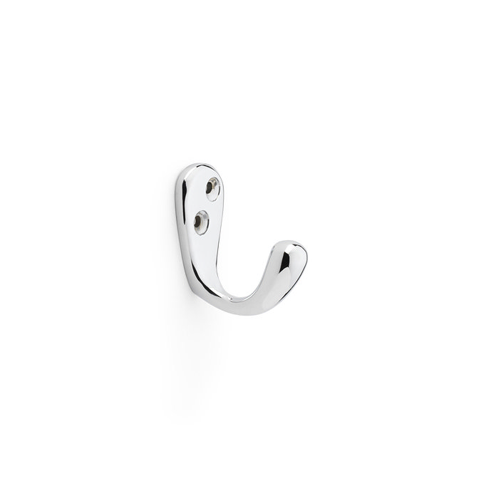 isen collection polished chrome single robe hook image