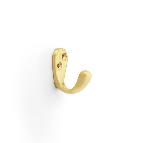 isen collection satin brass single robe hook image
