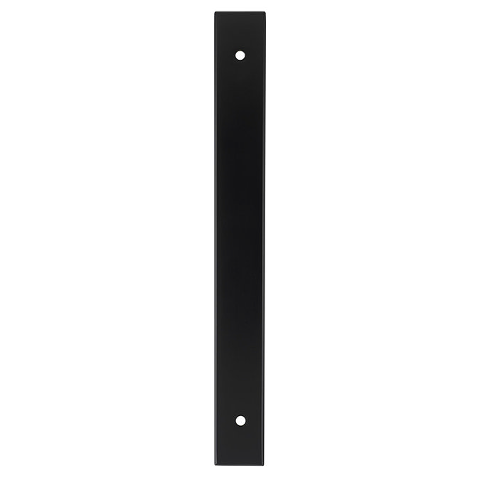 Isen Black T-Bar Cabinet Handle Backplate image