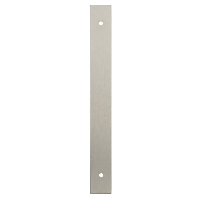 Isen Satin Nickel T-Bar Cabinet Handle Backplate Image