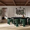 Isla Velvet Dining Chair - Forest Green main image
