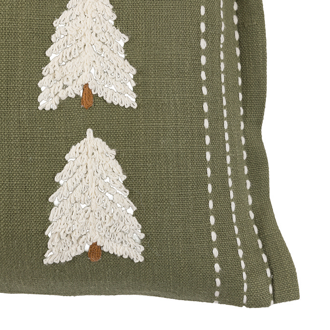 Willow Embroidered Tree Cushion