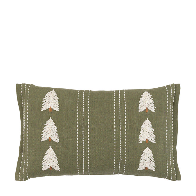 Willow Embroidered Tree Cushion