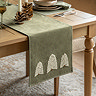 Willow Embroidered Trees Table Runner