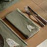 Willow Set of 4 Embroidered Tree Napkins