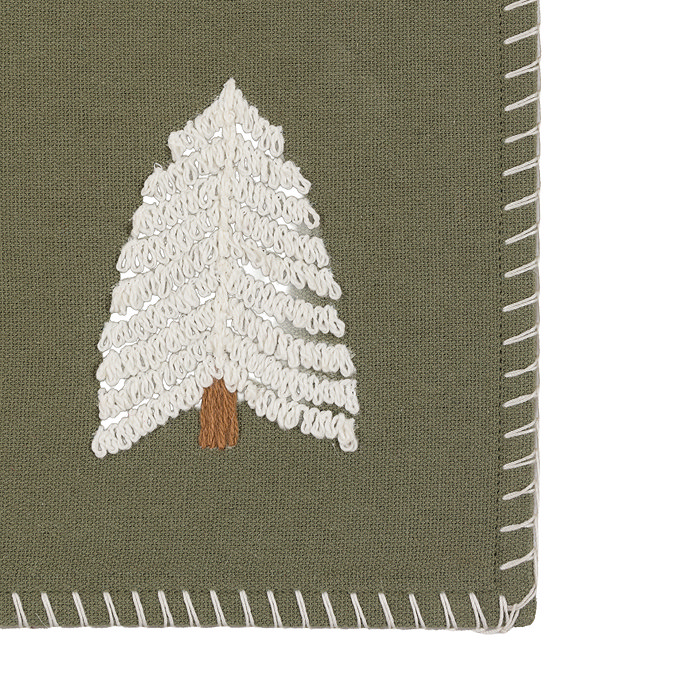 Willow Set of 4 Embroidered Tree Placemats