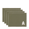 Willow Set of 4 Embroidered Tree Placemats