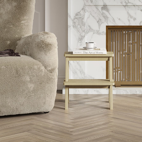 Jackson Pine Stool - Grey Wash main image