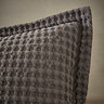 jaipur waffle grey cushion image