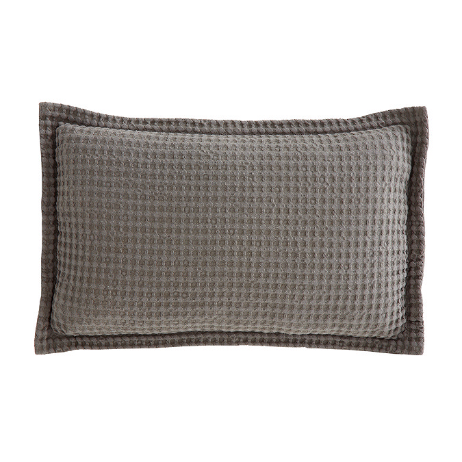 jaipur waffle grey cushion image