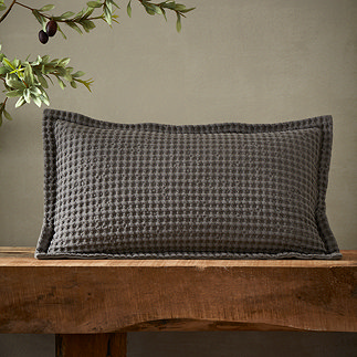 jaipur waffle grey cushion image