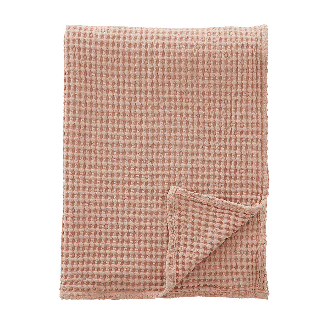 jaipur waffle throw in pink image