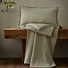 jaipur waffle cotton throw in sage image
