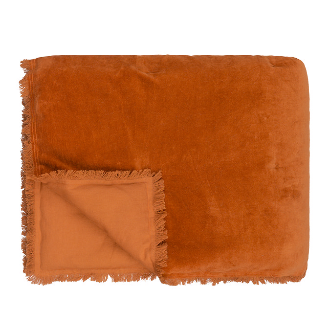 Jaye Bedspread in rust image 2