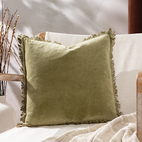 Jaye feather cushion moss image 1