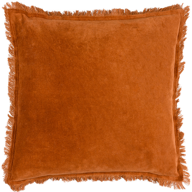 Jaye Cushion in rust front image 2