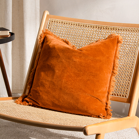 Jaye cushion in rust image 1