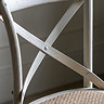 Jesper bar stool pair white and rattan
