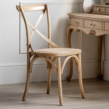 Jesper Rattan dining chair pair