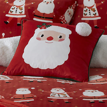 Front of Jolly santa cushion image 2