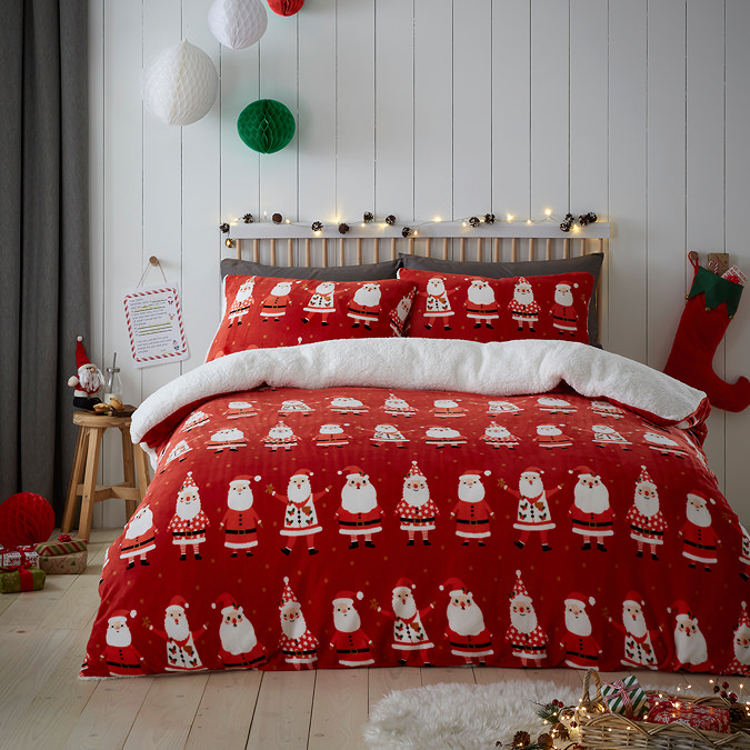 Jolly santa duvet cover set image 1
