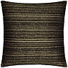 Jupiter Feather Cushion in Black & Gold