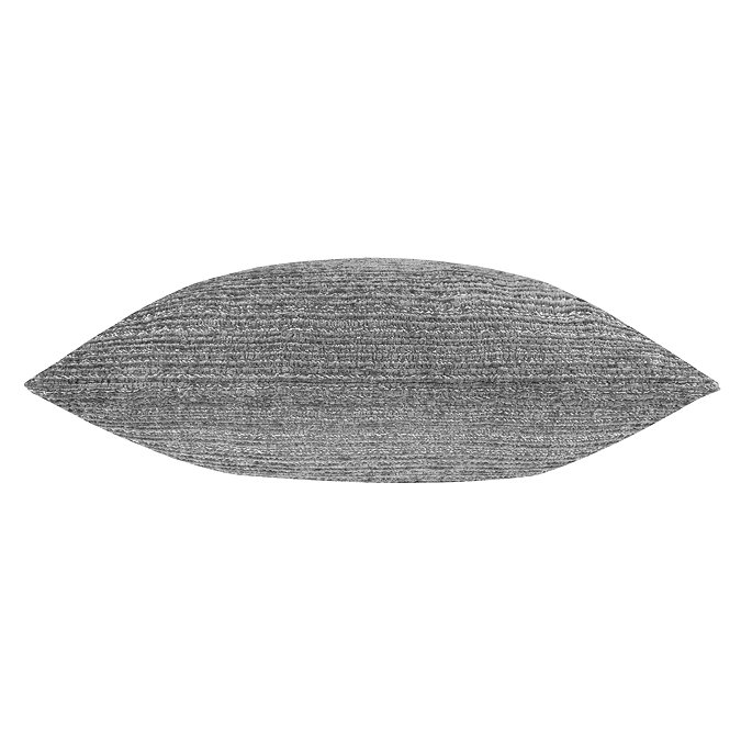 Jupiter Feather Cushion in Graphite side ways image