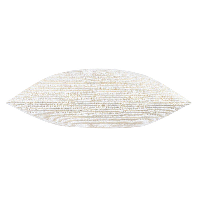 Jupiter Feather Cushion in Ivory & Gold sideways image