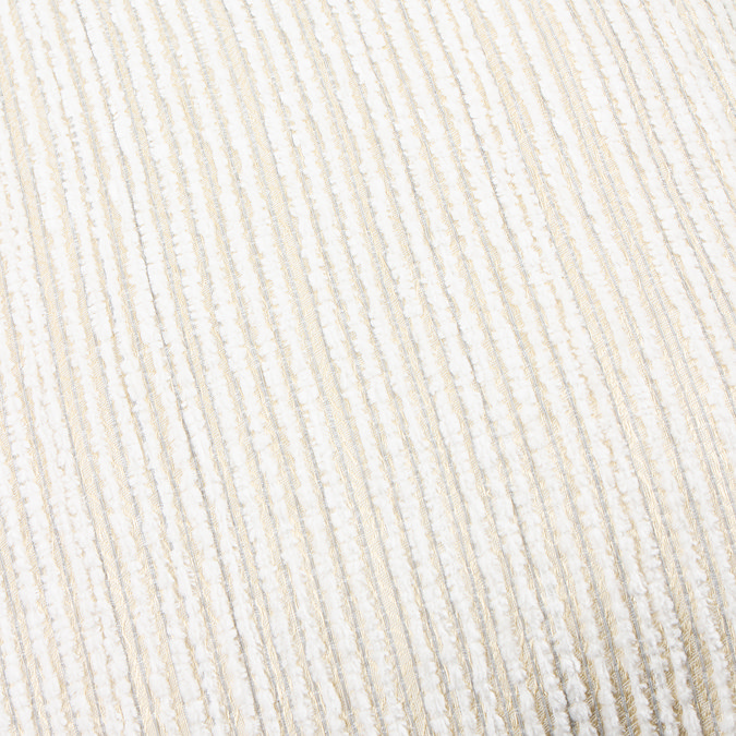 Jupiter Feather Cushion in Ivory & Gold close up texture image