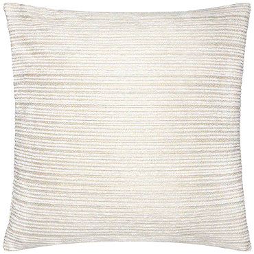 Jupiter Feather Cushion in Ivory & Gold sideways image