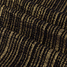 Jupiter Eyelet curtains in black and gold close up texture image