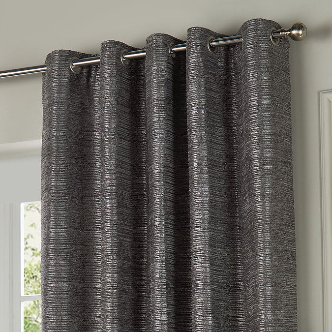 Jupiter Eyelet Curtains in Graphite Image
