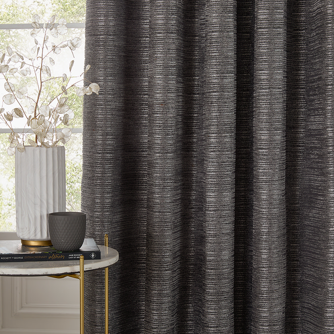Jupiter Eyelet Curtains in Graphite Image