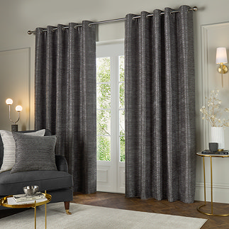 Jupiter Eyelet Curtains in Graphite Image