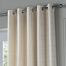 Jupiter Jacquard Eyelet Curtains in Ivory & Gold Image