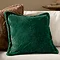 Kallu Cushion Needle Green on Cream Sofa Front View