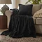 Kallu Throw Black Cushion and Throw