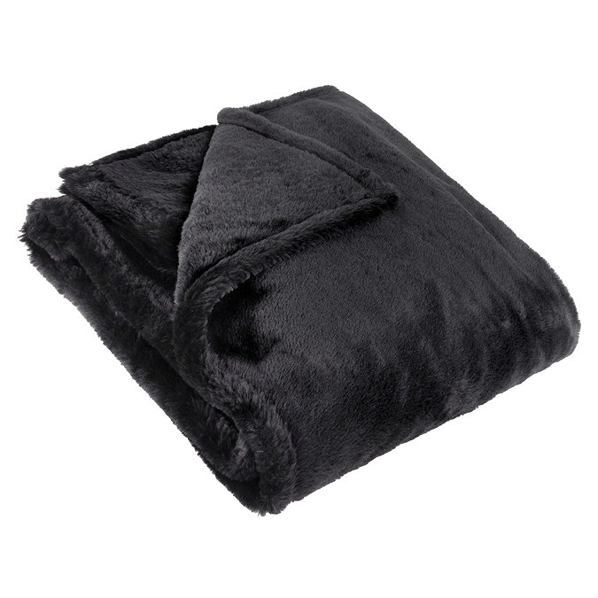 Kallu Throw Black Shape