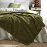 Kallu Throw Olive Green Lifestyle
