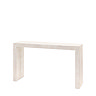 Kalona Mango Wood Console Table in Whitewash