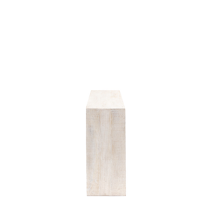 Kalona Mango Wood Console Table in Whitewash
