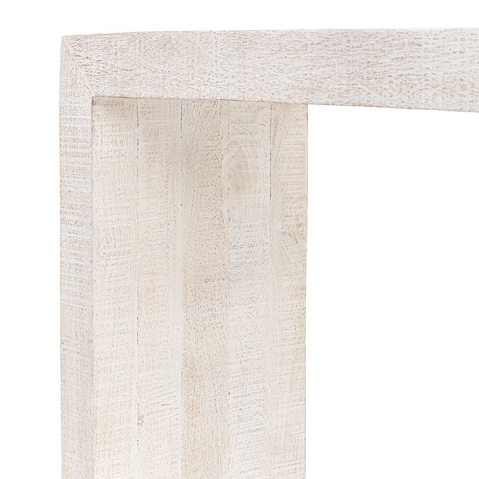 Kalona Mango Wood Console Table in Whitewash