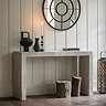 Kalona Mango Wood Console Table in Whitewash