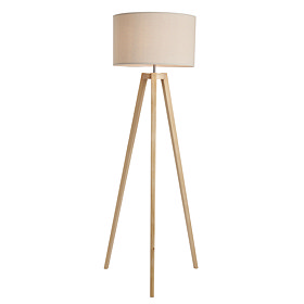 Keeley Tripod Floor Lamp - Natural main image